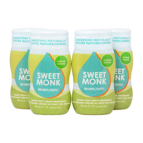Original 4 Pack (Save $13.96) - SweetMonk 50ml (730 drops) - Liquid Monk Fruit